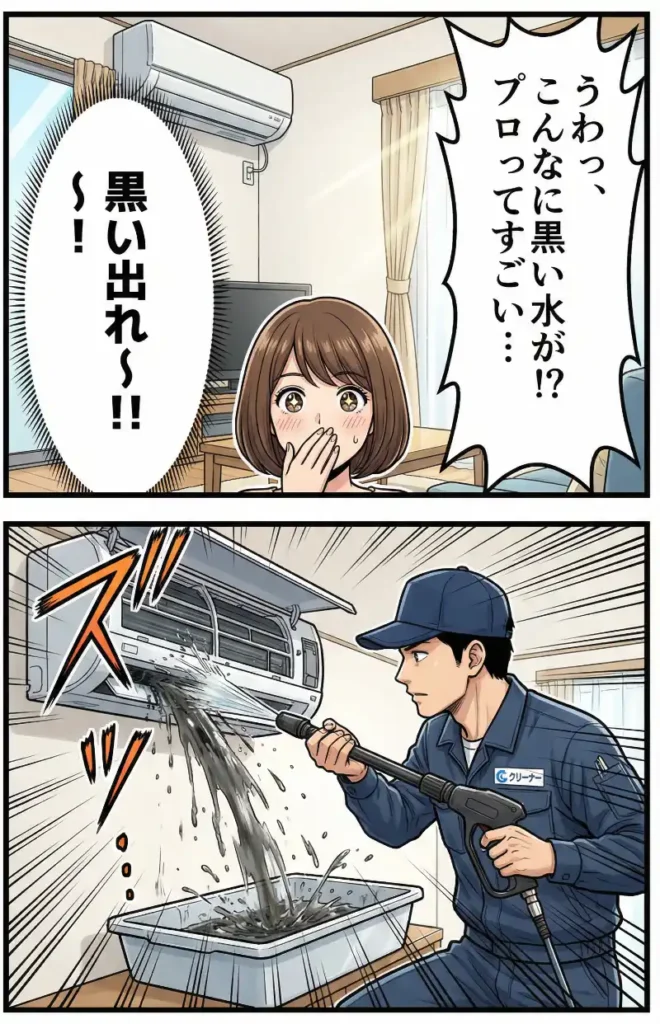 エアコンを洗浄